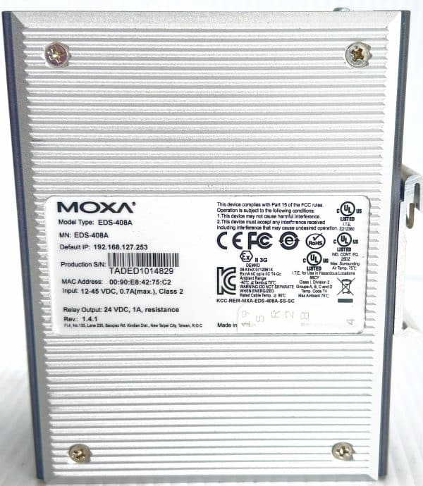 MOXA EDS408A - Image 4