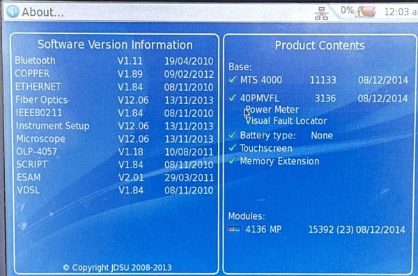 JDSU MTS4000 - Image 4