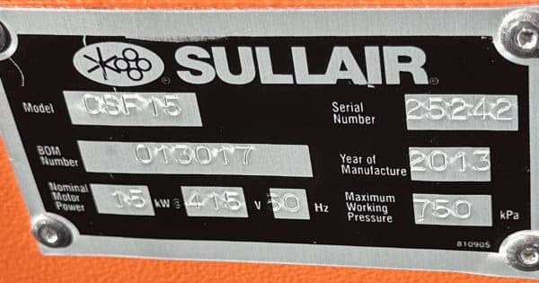 Sullair CS15 - Image 12