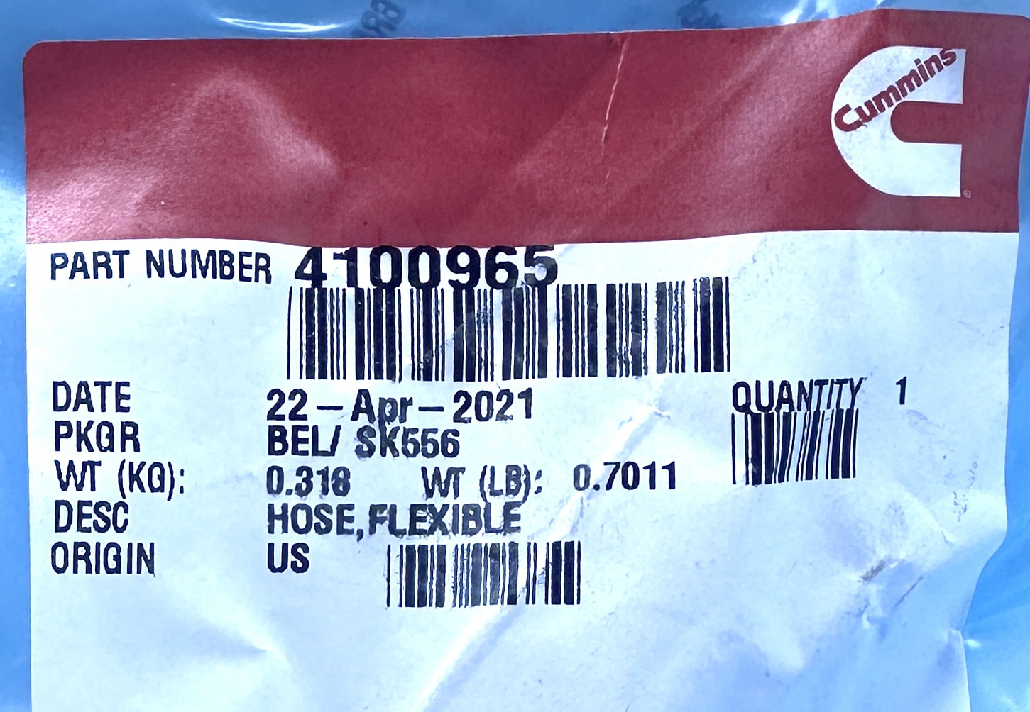 Cummins 4100965 - Image 3