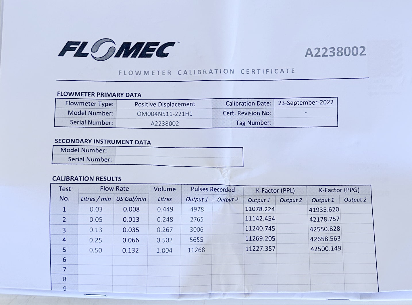 Flomec OM004N511221H1 - Image 4