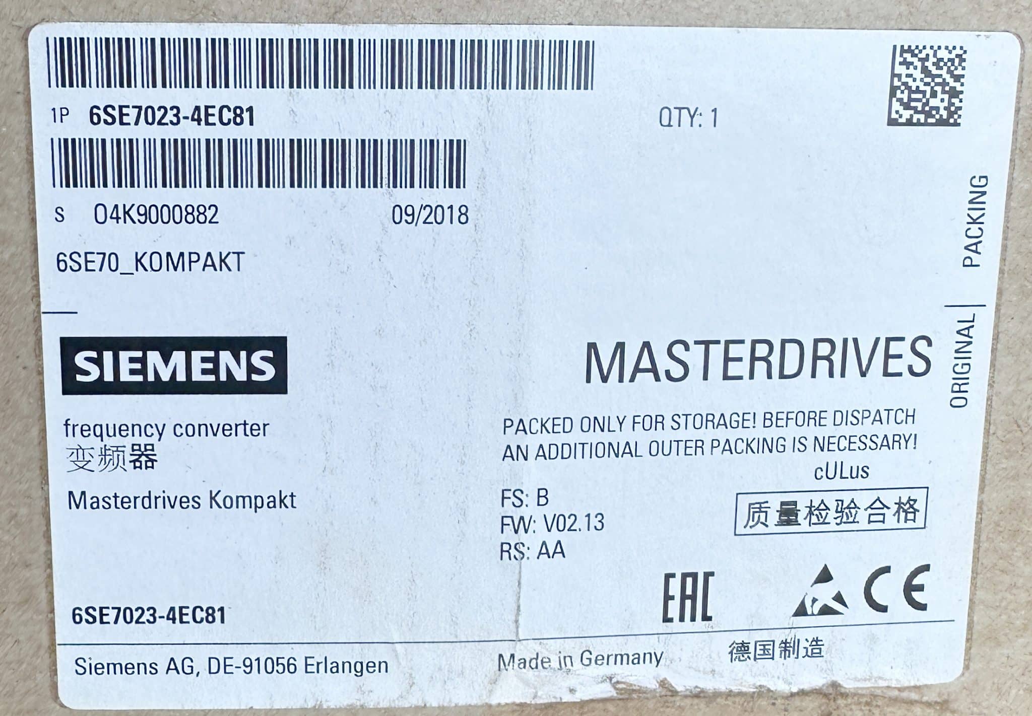 Siemens 6SE70234EC81 - Image 9