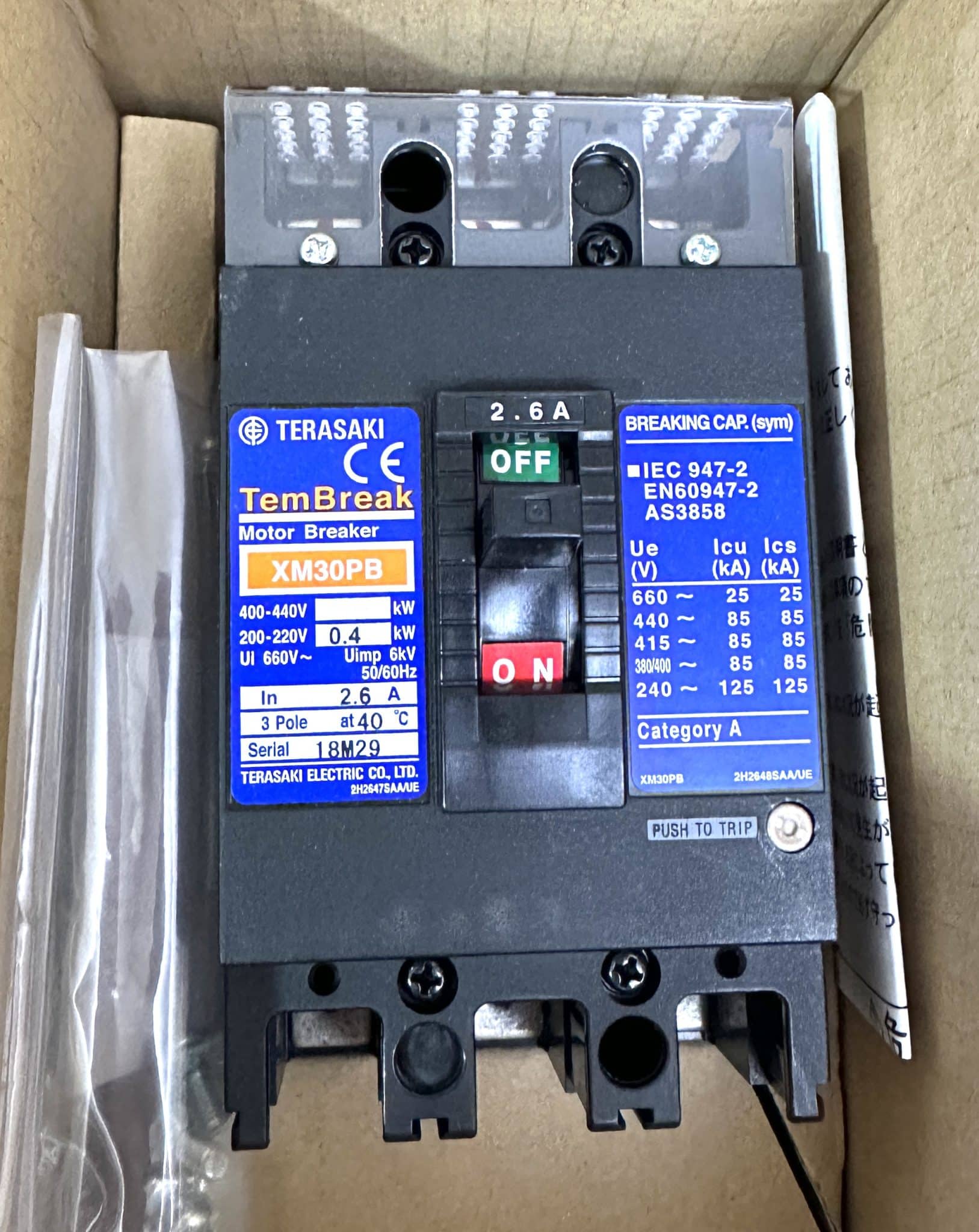 Terasaki XM30PB-2.6A