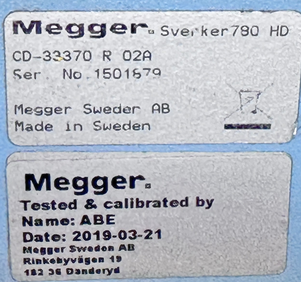 Megger Sverker 780 - Image 6