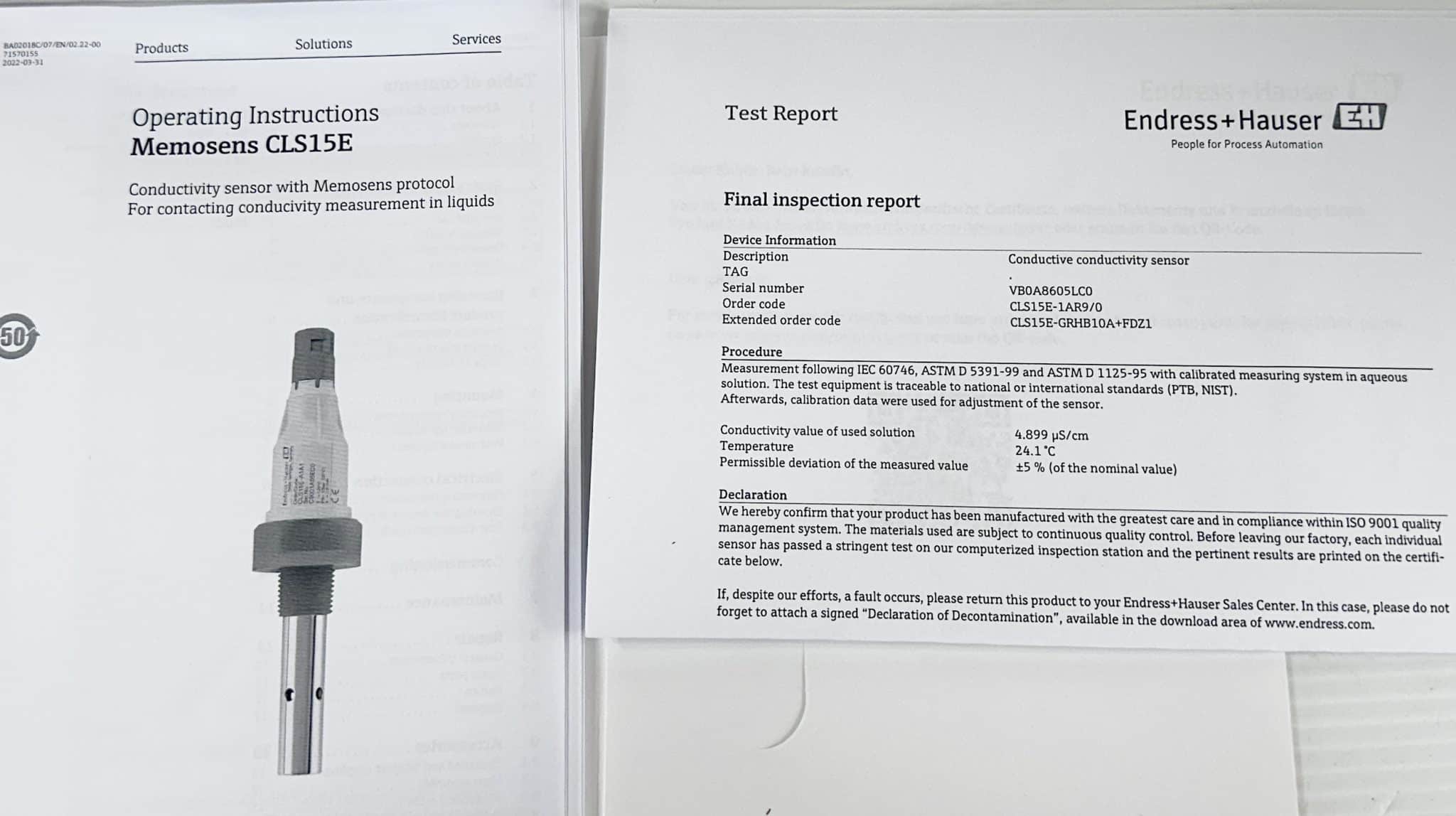 Endress Hauser CLS15E - Image 3